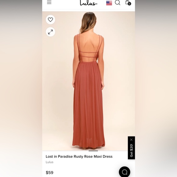 Lulus Lost in Paradise Rusty Rose Maxi Dress - Picture 4 of 9